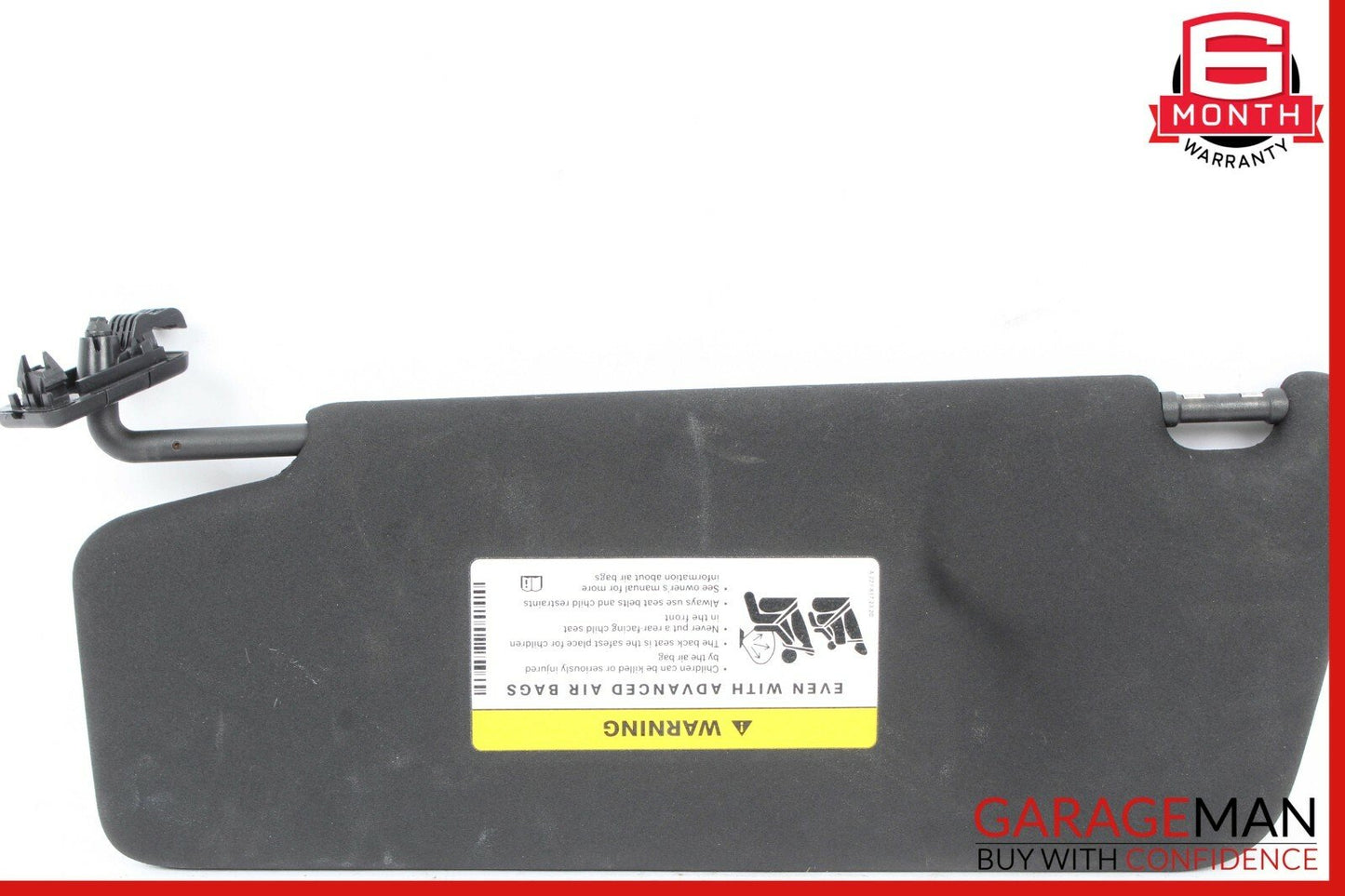 08-14 Mercedes W204 C300 C350 Front Right Side Sunvisor Sun Visor Black