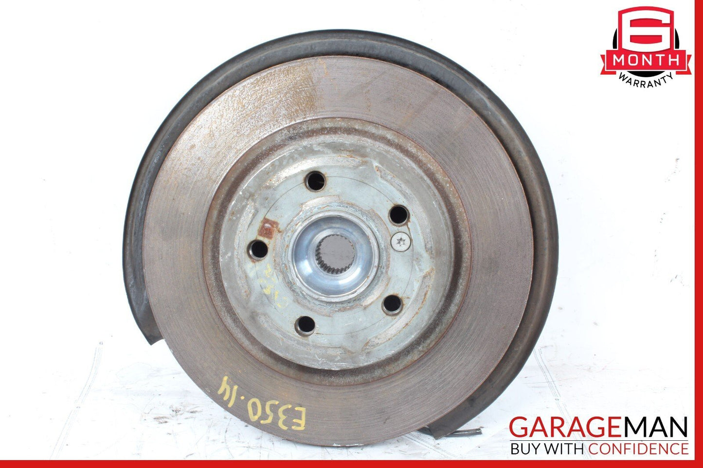 08-14 Mercedes W212 E350 Rear Right Side Spindle Knuckle Hub Bearing Brake Rotor