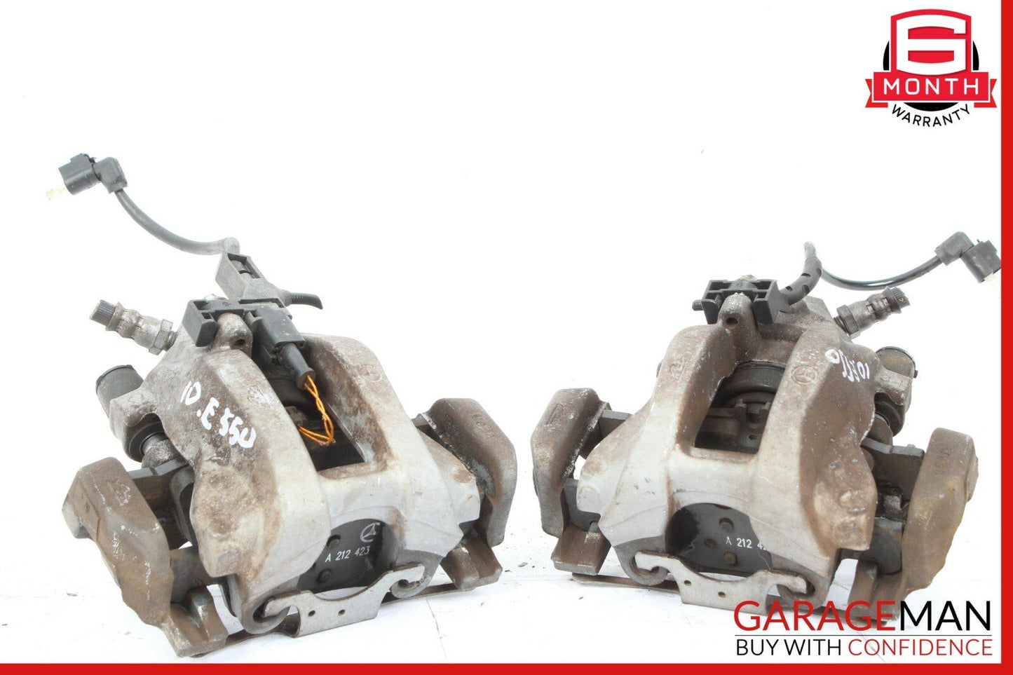 06-11 Mercedes W211 E500 E63 AMG Rear Right & Left Brake Caliper Calipers Set