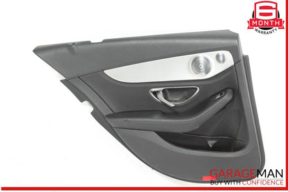 15-18 Mercedes W205 C300 C350e C400 Rear Left Side Interior Door Panel OEM