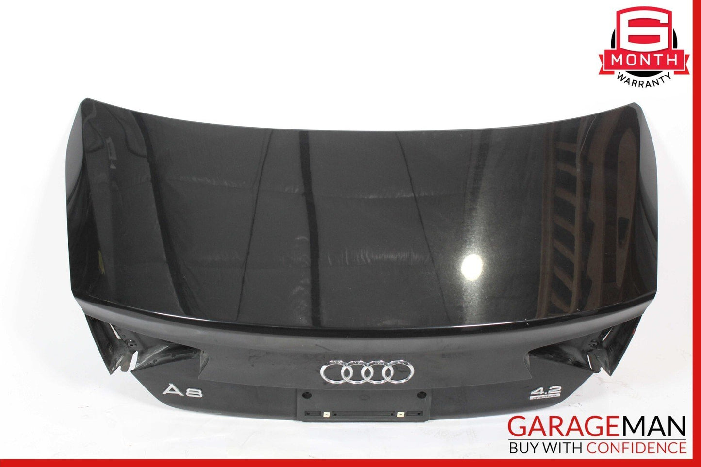 11-14 Audi A8 S8 Rear Trunk Lid Hatch Tailgate Deck Shell Black OEM