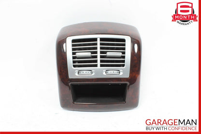 07-13 Mercedes W221 S550 S400 Rear Center Console A/C Air Vent Trim Bezel Wood