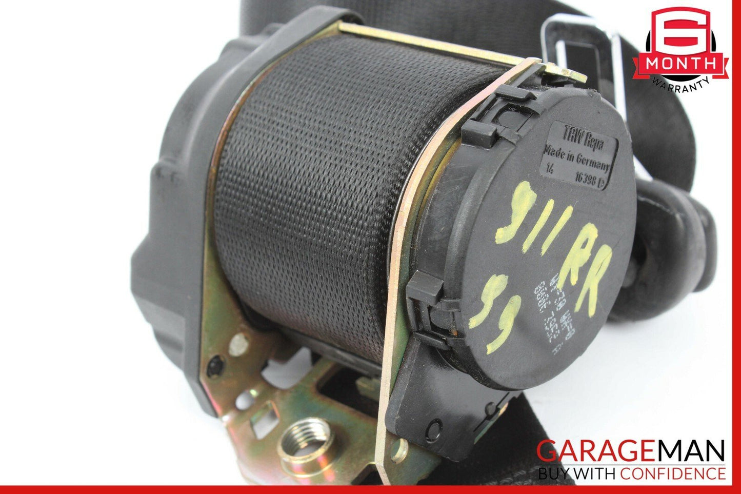 99-05 Porsche Carrera 911 996 Rear Right Side Seatbelt Seat Belt Retractor Black