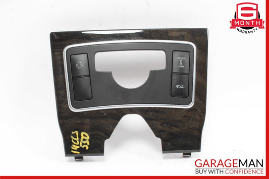 12-14 Mercedes W218 CLS500 Center Console Switch Trim Bezel Cover Wood OEM