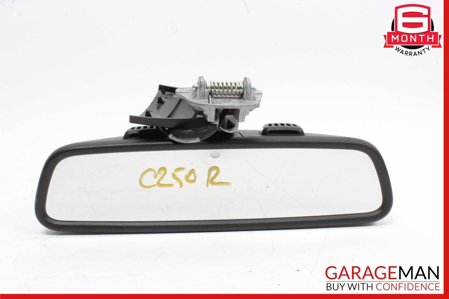 12-17 Mercedes W204 C250 C300 E350 Top Upper Interior Rear View Mirror Black OEM