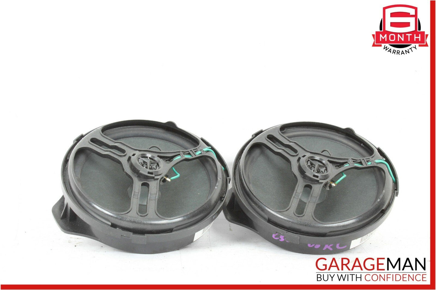 08-11 Mercedes W204 C300 Rear Right & Left Side Door Sound Speakers Set OEM