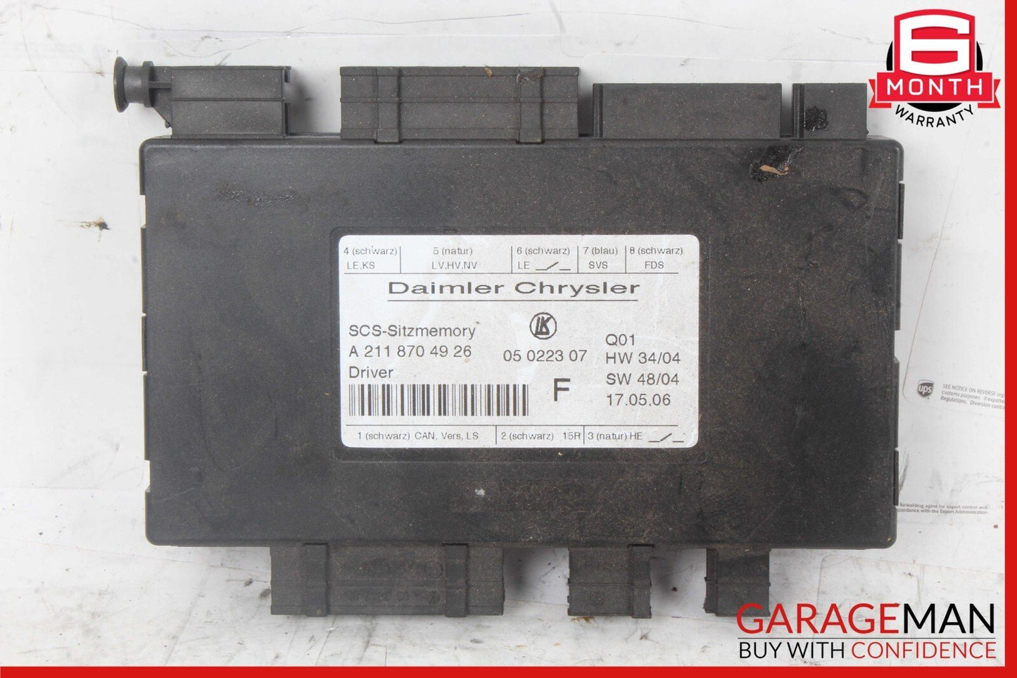 03-12 Mercedes W219 CLS550 E500 Front Left Side Seat Control Module Unit OEM