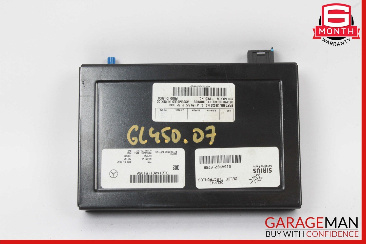 03-09 Mercedes X164 GL450 4MATIC Sirius Satellite Radio Receiver 1698270162 OEM