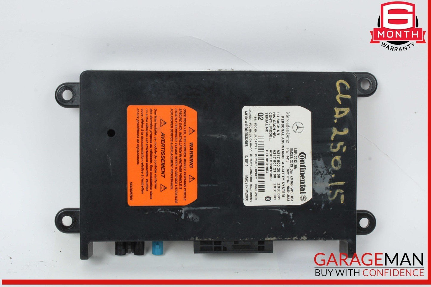 14-19 Mercedes W117 CLA250 Communication System Computer Control Module Unit OEM
