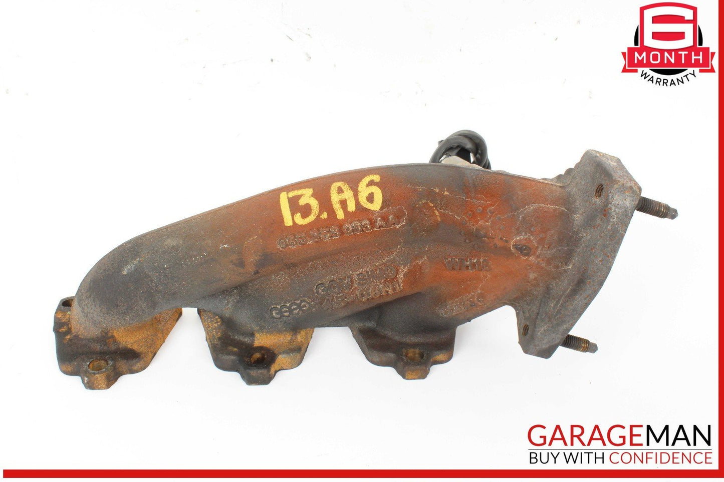12-15 Audi A6 Engine Left Driver Side Exhaust Manifold OEM