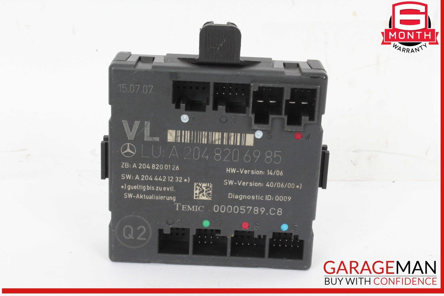 08-14 Mercedes W204 C350 C250 C300 Front Left Side Door Control Module OEM