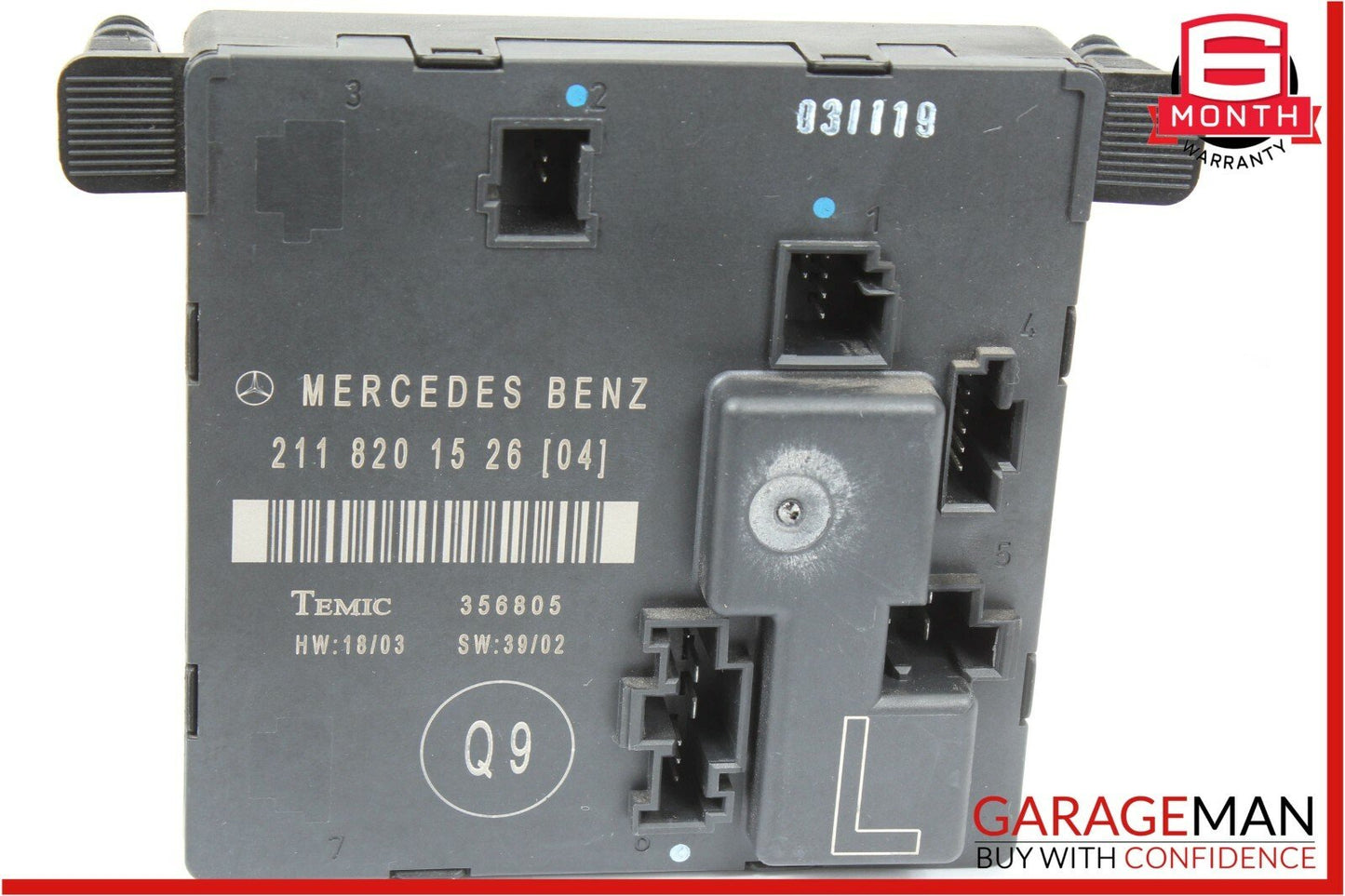 03-09 Mercedes W211 E350 E55 AMG Rear Left Driver Side Door Control Module OEM