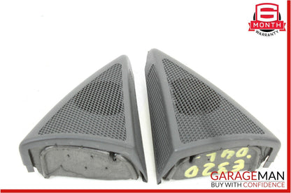 03-09 Mercedes W211 E320 Front Left & Right Side Tweeter Speaker Cover Set Black