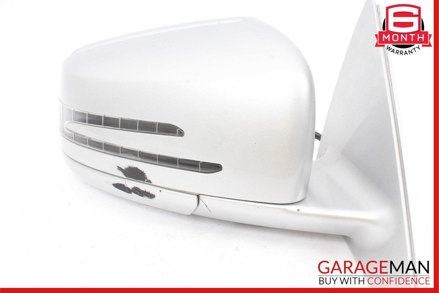 10-13 Mercedes W221 S500 S63 AMG Front Right Side Rear View Door Mirror Silver
