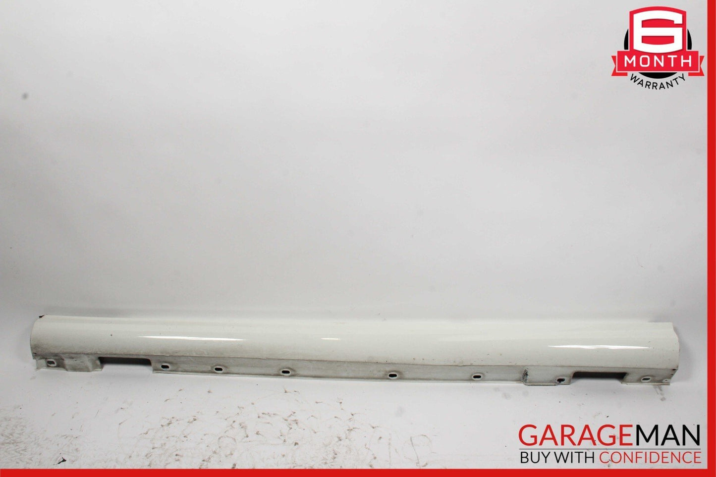 08-14 Mercedes W204 C250 AMG Sport Left Side Skirt Rocker Panel Calcite White