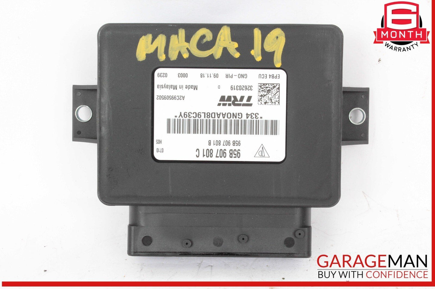 15-24 Porsche Macan Parking Brake Module Control Unit 95B907801C OEM