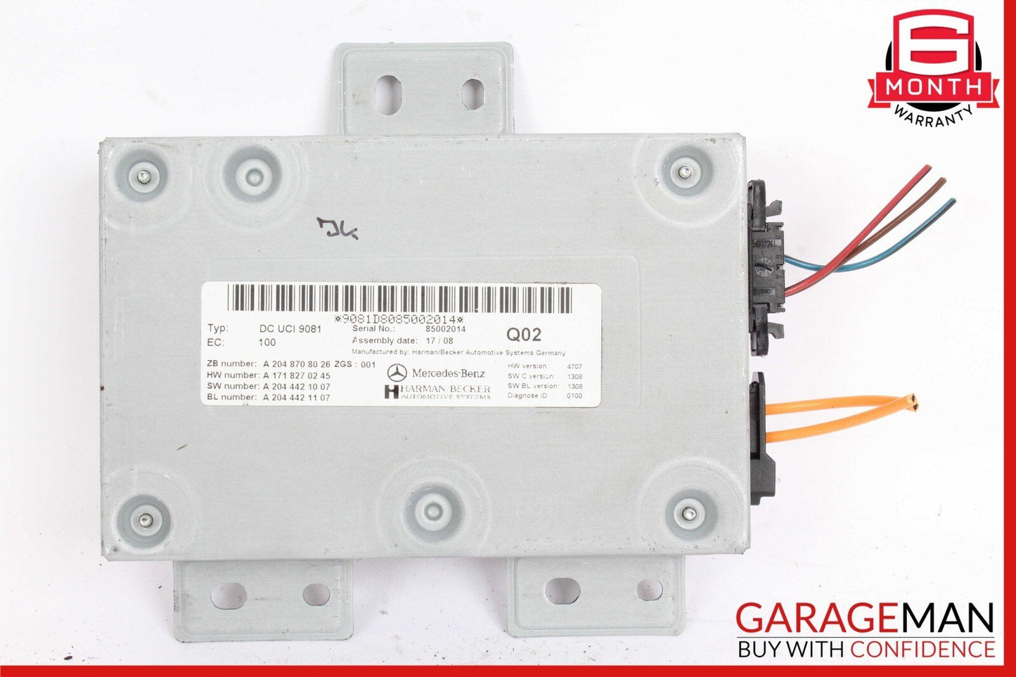 05-14 Mercedes R230 SL550 Communication Interface Module 2048708026 OEM