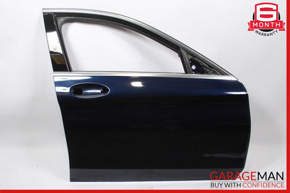 15-18 Mercedes W205 C300 Front Right Passenger Side Exterior Door Shell Blue OEM