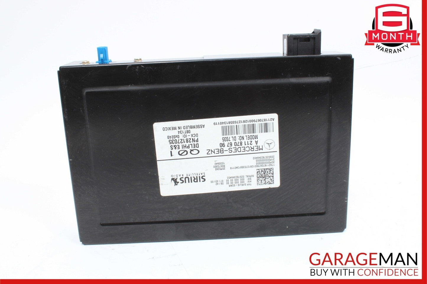 03-12 Mercedes GL450 E350 ML550 E63 AMG Sirius Satellite Radio Receiver Module