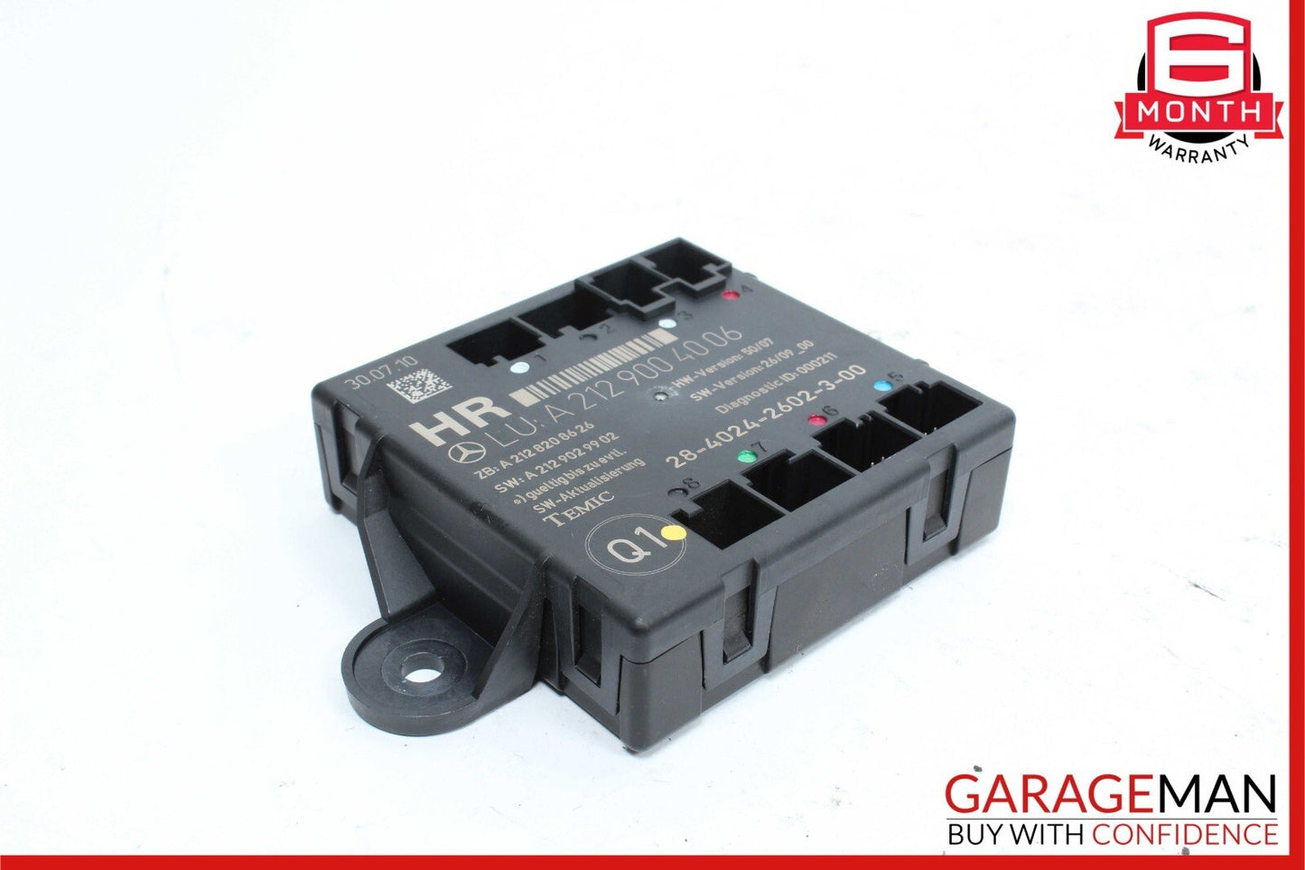 08-18 Mercedes W204 C300 C350 E350 Rear Right Side Door Control Module OEM