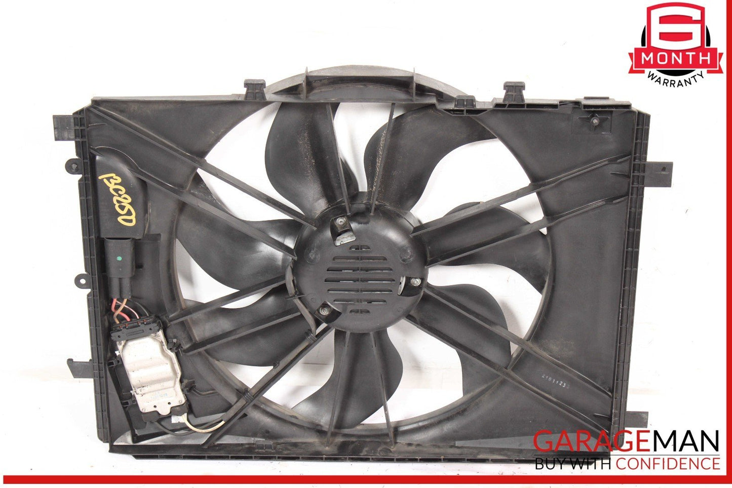 08-20 Mercedes W204 C250 E350 Engine Radiator Cooling Fan Motor Shroud Assy OEM