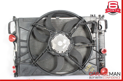 07-09 Mercedes S550 CL550 Engine Cooling Radiator AC A/C Condenser Assembly OEM