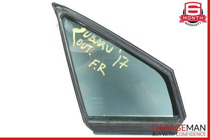 15-18 Subaru Outback Front Right Passenger Side Door Quarter Window Auto Glass