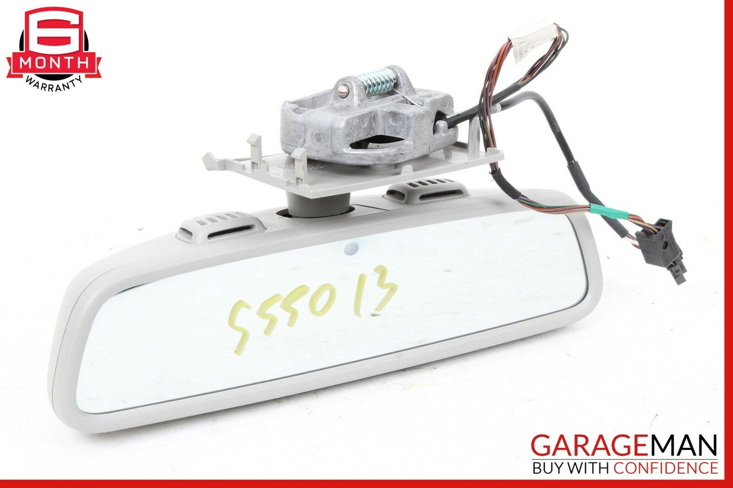 10-13 Mercedes W221 S550 Interior Top Upper Rear View Mirror Gray OEM