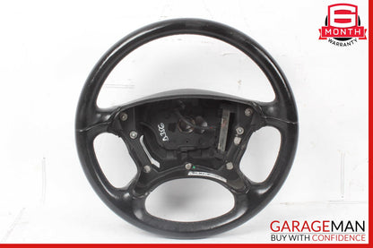 06-09 Mercedes W211 E350 CLS500 4 Spoke Steering Wheel Leather Black OEM