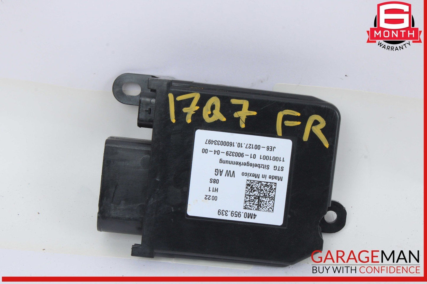 17-24 Audi Q7 A5 A4 Front Right Side Seat Occupant Sensor Module 4M0959339 OEM