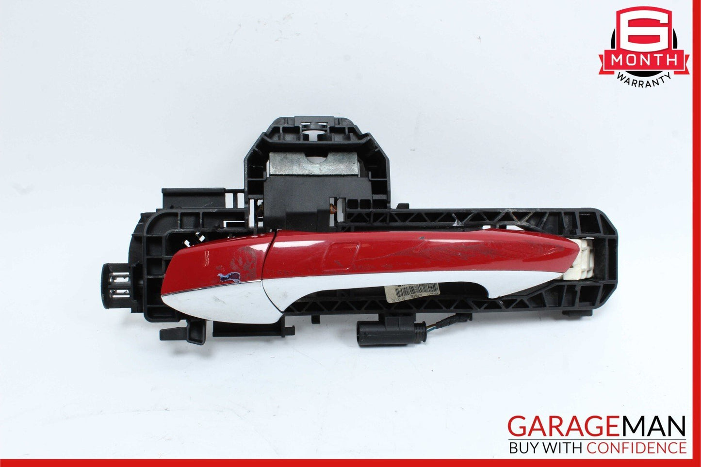 12-14 Mercedes W204 C250 C300 Rear Left Side Exterior Door Handle Red OEM