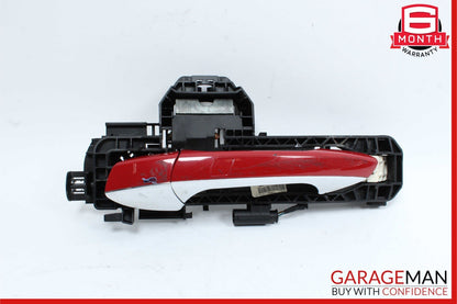 12-14 Mercedes W204 C250 C300 Rear Left Side Exterior Door Handle Red OEM
