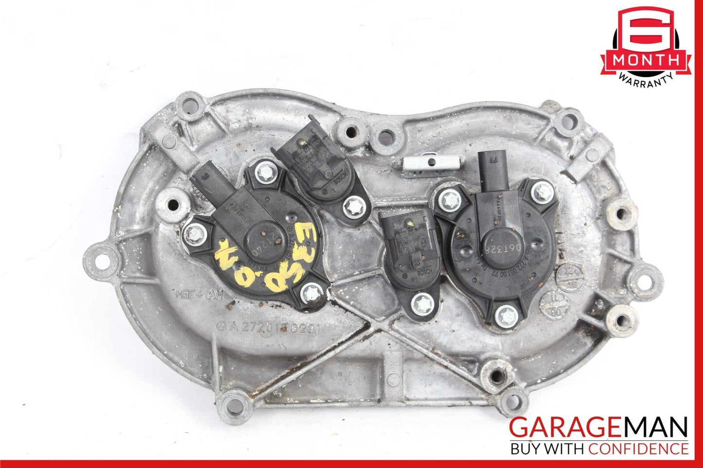 05-13 Mercedes W211 E350 Front Left Side Engine Timing Chain Cover Plate OEM
