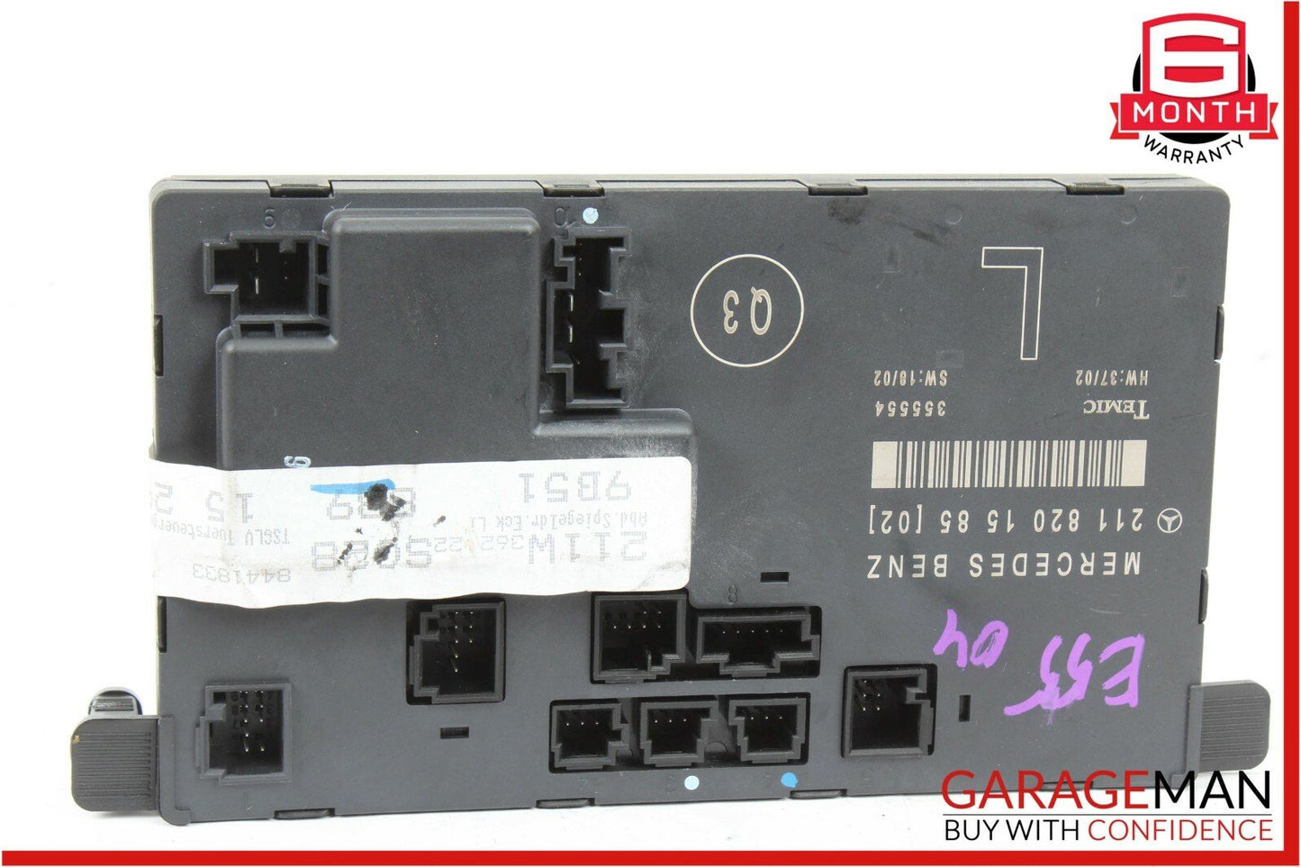 03-09 Mercedes W211 E55 AMG E350 E500 Front Left Driver Door Control Module OEM