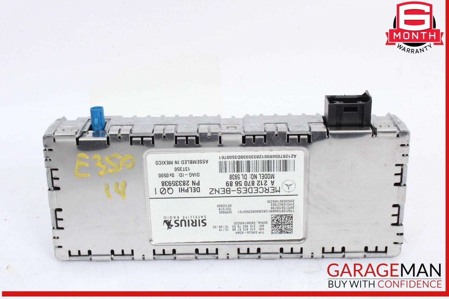 14-19 Mercedes W212 E350 4MATIC Sirius Satellite Radio Receiver 2128705689 OEM