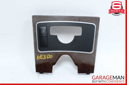10-13 Mercedes W212 E350 E400 E550 Center Console Switch Trim Cover Bezel Wood