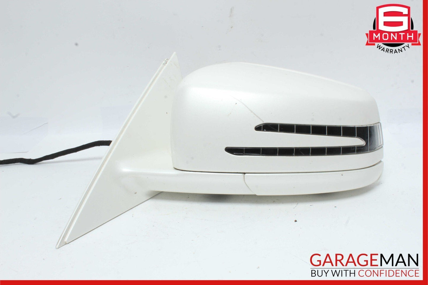 10-13 Mercedes W221 S550 Front Left Side Mirror Door Rear View Diamond White