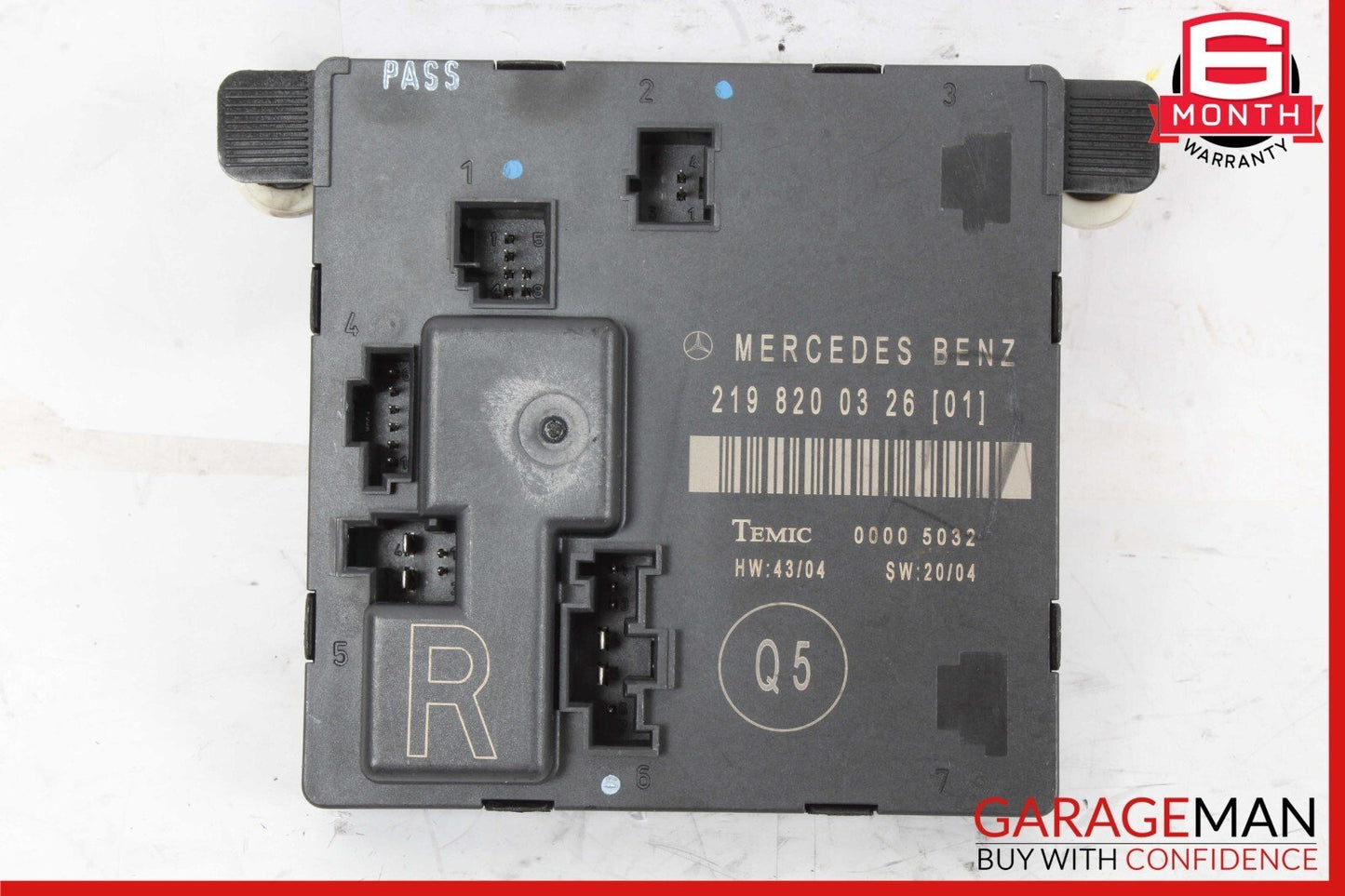 06-11 Mercedes W219 CLS500 CLS63 Rear Right Door Control Module 2198200326