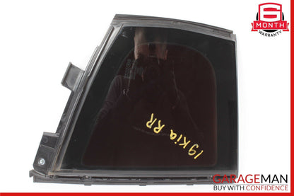 18-23 KIA STINGER RIGHT PASS REAR DOOR REAR CORNER FIXED WINDOW GLASS OEM