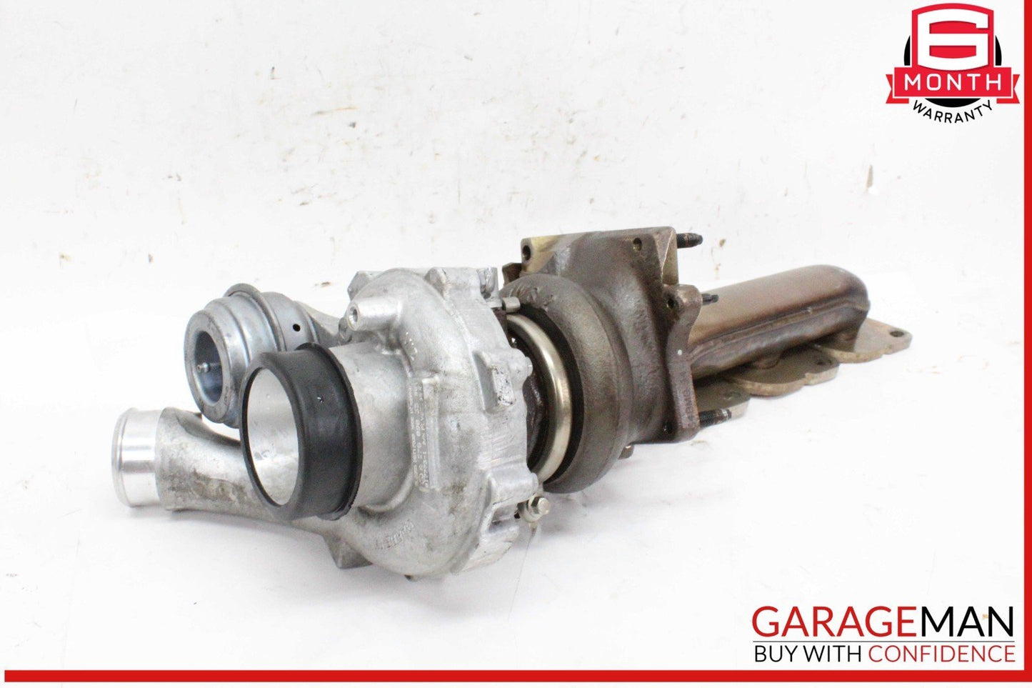 11-16 Mercedes X166 GL450 Left Turbocharger Turbo Charger Manifold OEM