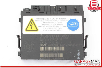07-10 Mercedes W221 S550 CL550 Front Left / Right Seat Contour Controller Module