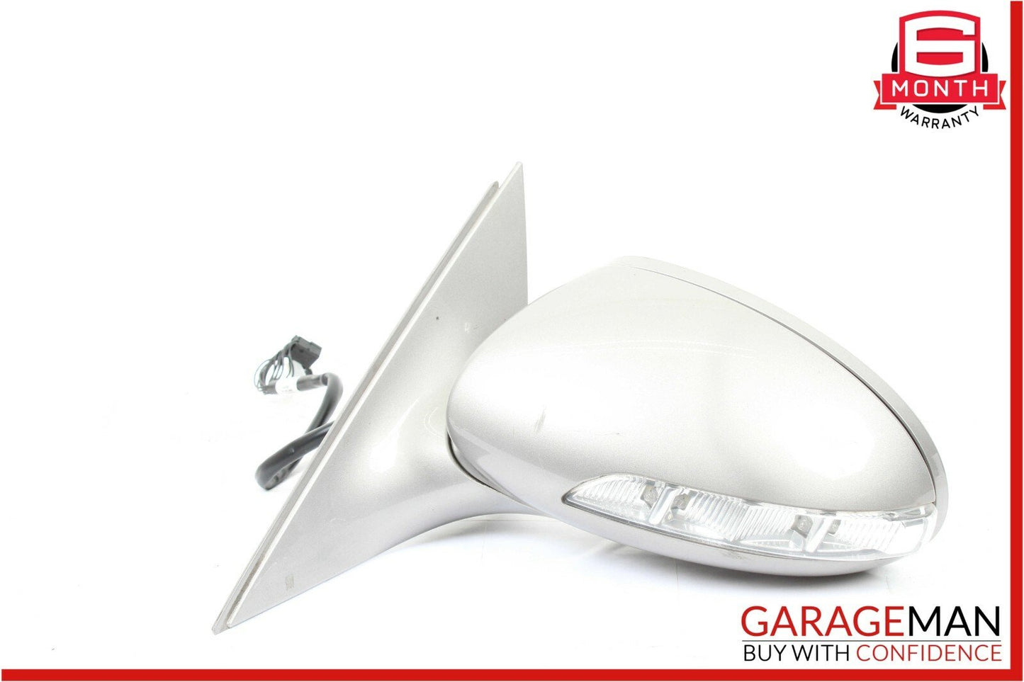 07-09 Mercedes W221 S550 Front Left Driver Side Mirror Door Rear View Silver OEM