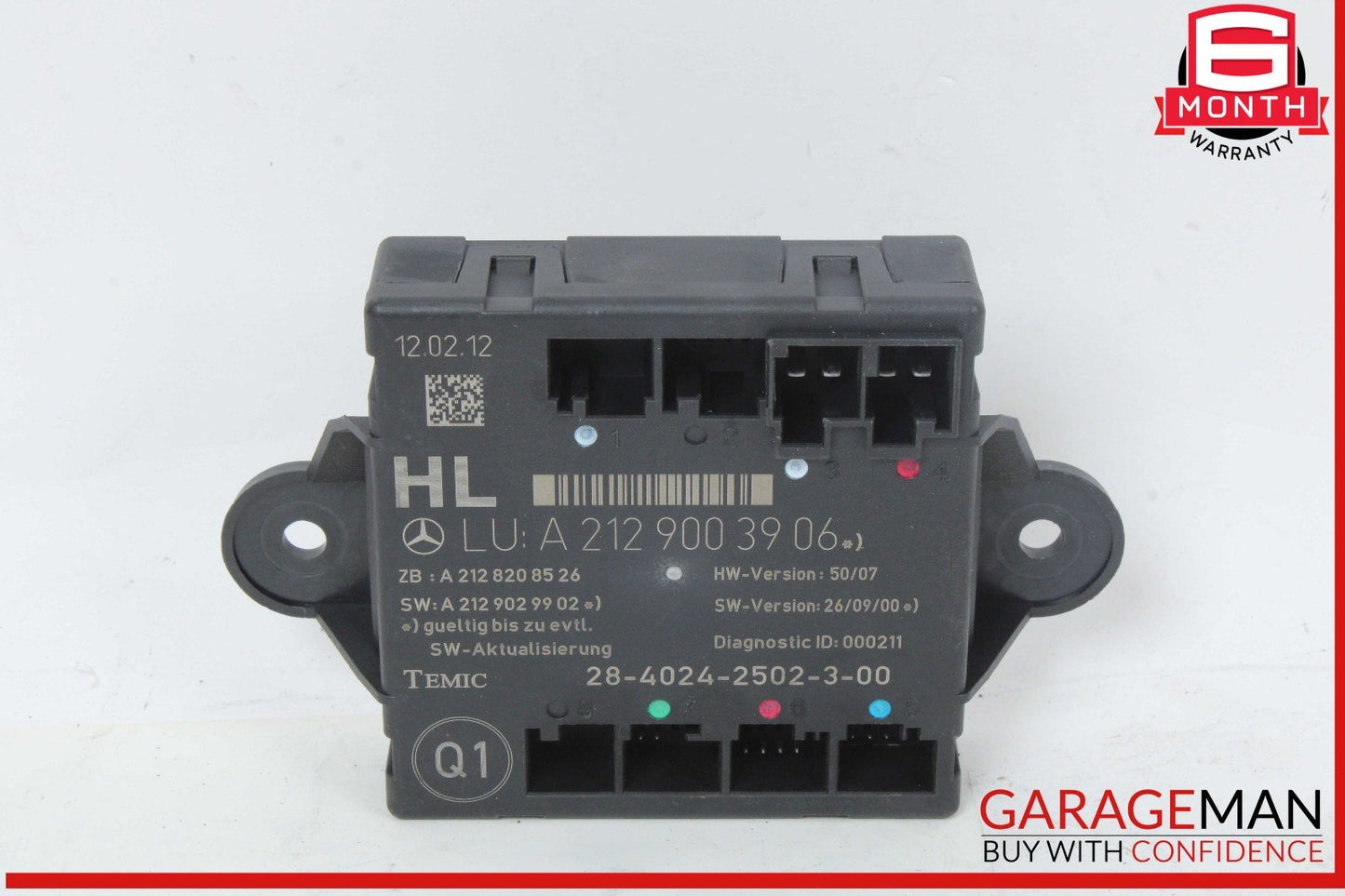 08-18 Mercedes W212 E350 Rear Left Side Door Control Module 2129003906 OEM