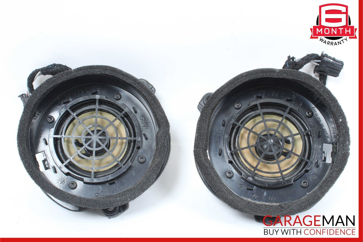 00-03 Mercedes W210 E320 E430 E55 AMG Rear Right & Left Door Audio Speakers Set