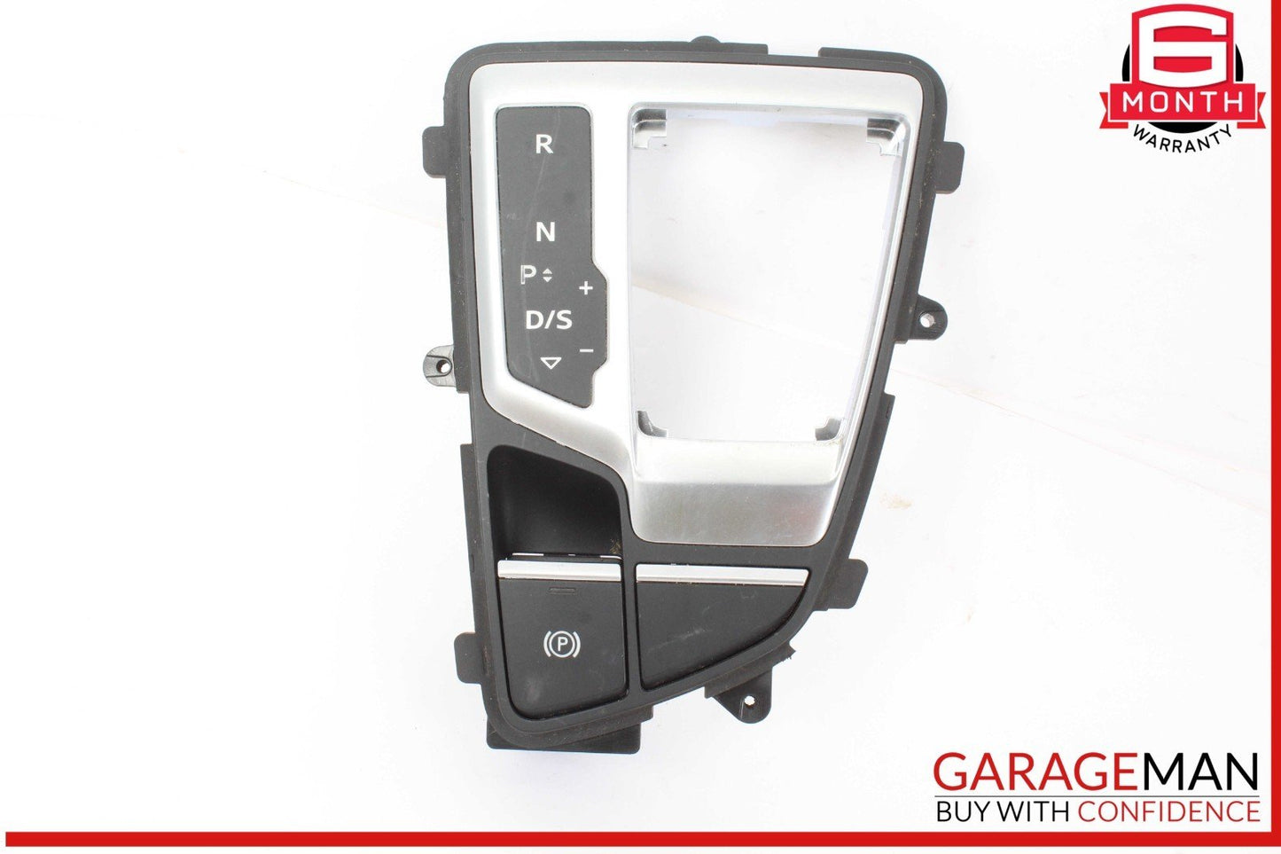 17-19 Audi Q7 Gear Shift Shifter Trim Cover Panel w/ Parking Brake Switch OEM