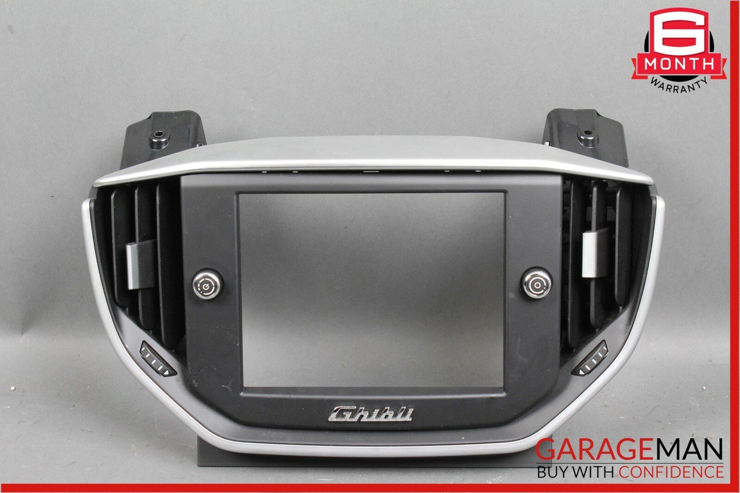14-17 Maserati Ghibli Center Dash Display Surround A/C Air Vent Trim Assembly