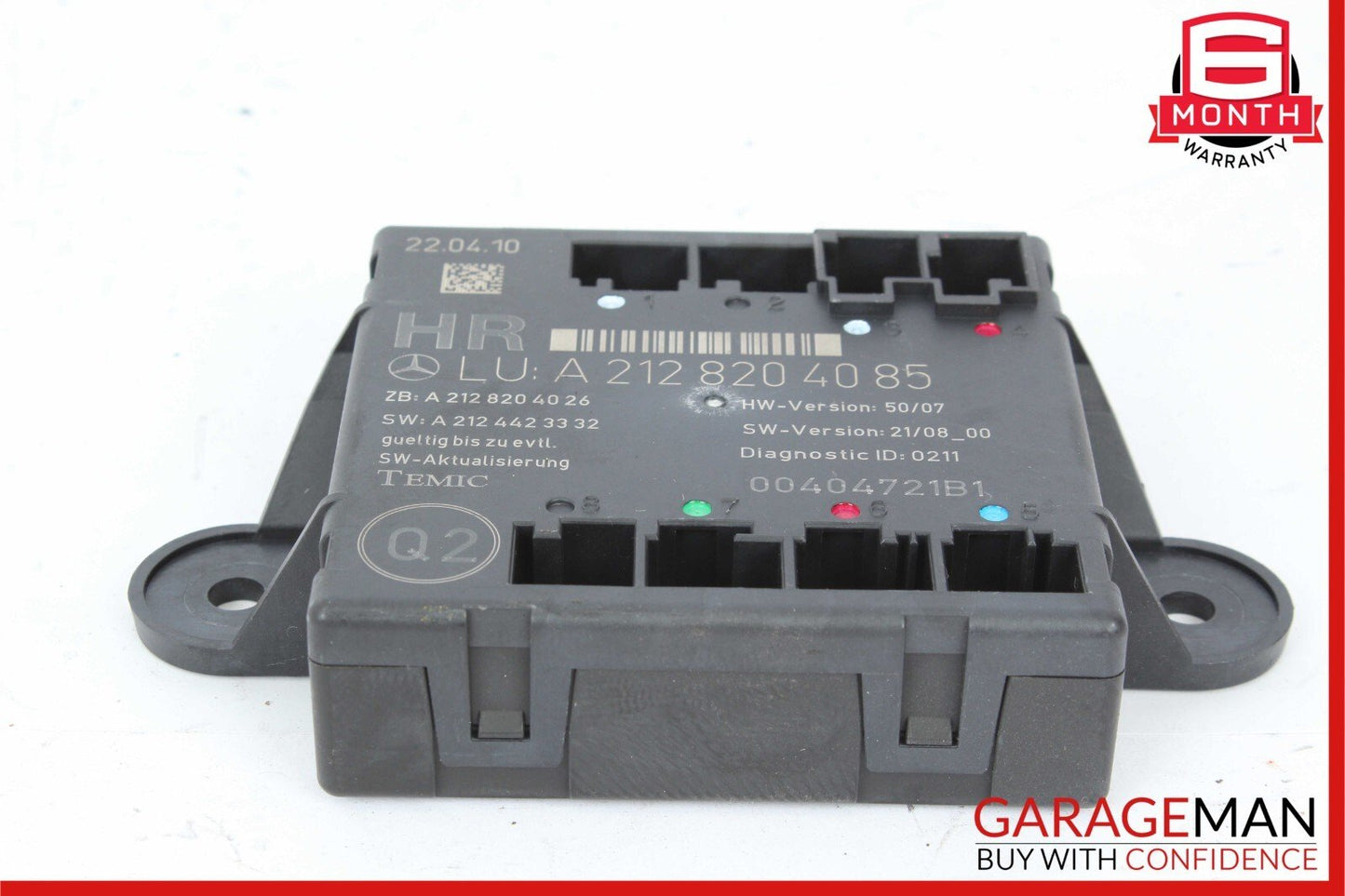 08-18 Mercedes W212 E350 C350 C300 Rear Right Side Door Control Module Unit OEM
