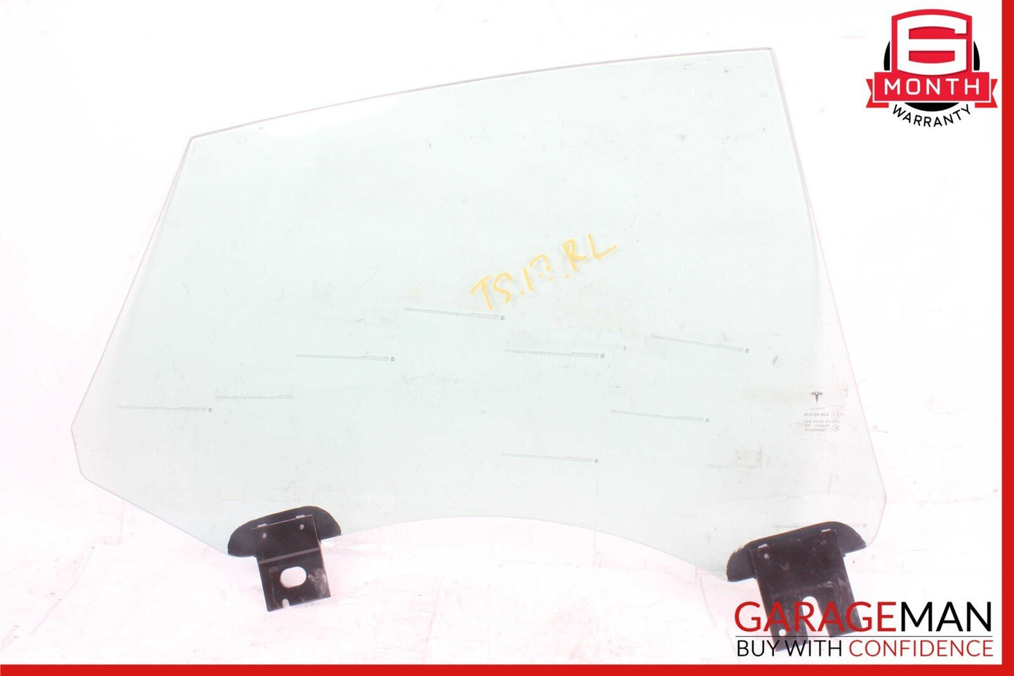 12-20 Tesla Model S Rear Left Driver Side Door Window Glass 43R-001074 OEM