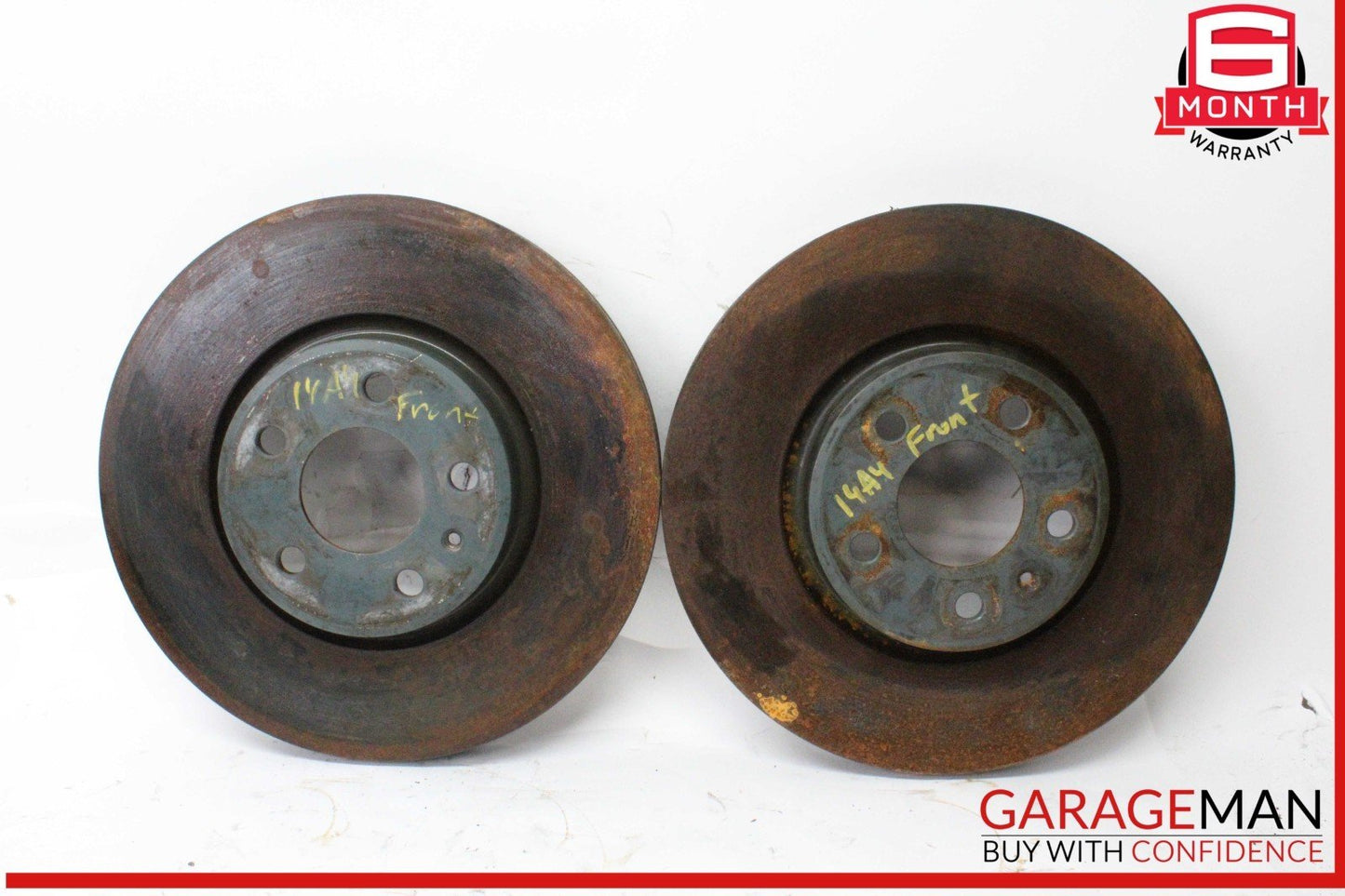09-16 Audi A4 Front Left and Front Right Side Brake Disc Rotor Set OEM