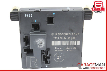 07-09 Mercedes W211 E350 E550 Rear Right Passenger Side Door Control Module OEM